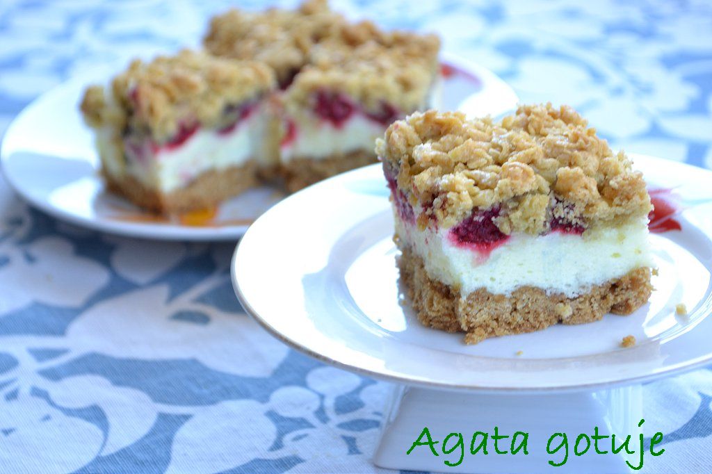 ciasto z malinami