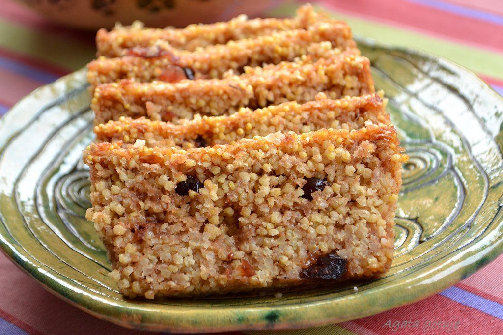 ciasto jabłkowe z kaszy jaglanej